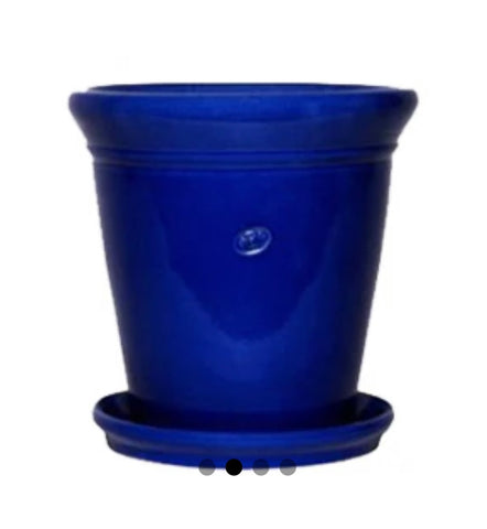 Vaso liso 13” azul cobalto