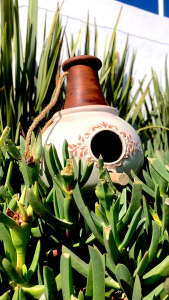 Casa de pájaro colgante almendra para jardín