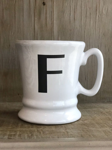 Cu. Taza heráldica francesa F blanco